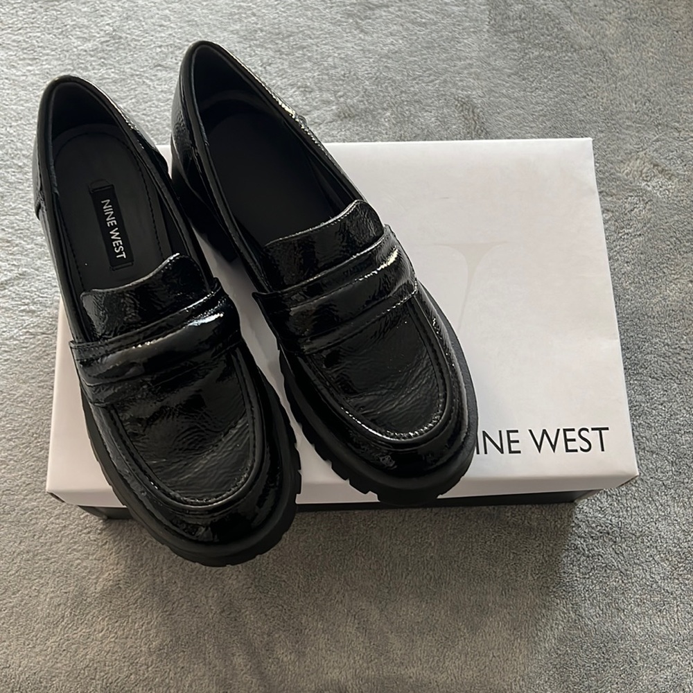 Nine West platform loafers